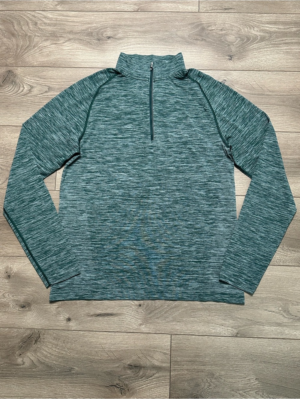 Lululemon Metal Vent Tech 1/2 Zip Long Sleeve Pullover Top Green Size Large